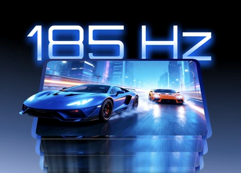 A racing game demonstrating the fluid motion of the REDMAGIC Astra 2's 185Hz high refresh rate display.